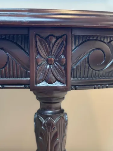 Conjunto de mesa e cadeiras de jacarandá anos 70