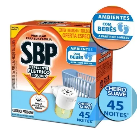 Repelente elétrico RAID e SBP