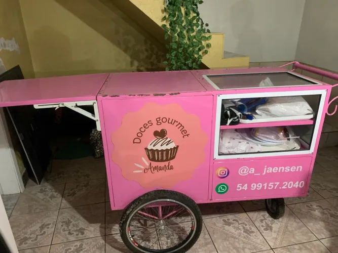 ? CARRINHO PARA VENDA - EXCELENTE PARA DOCES, LANCHES E EVENTOS ?