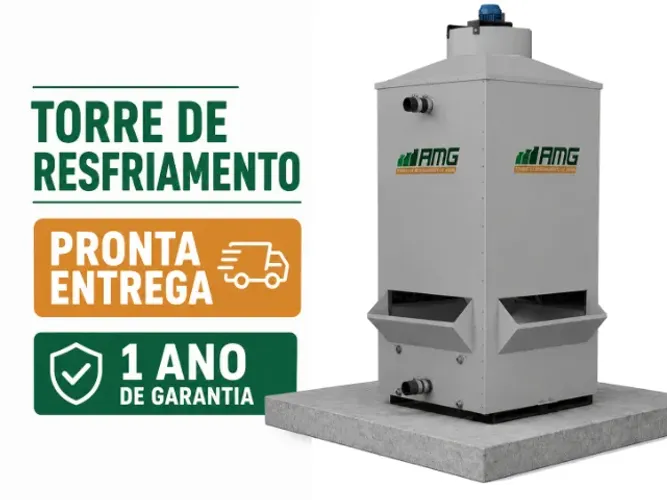 Torre de resfriamento de água AMG modelo 144 nova com garantia 35m³/h Pronta entrega