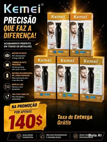 Máquina de acabamento kemei 2299 / taxa grátis.