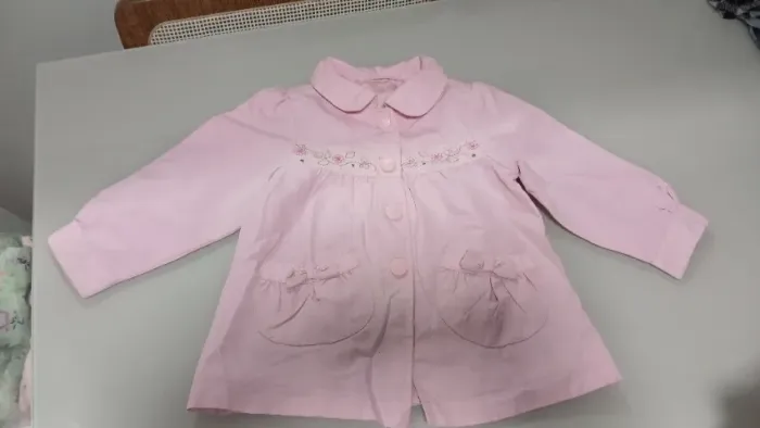 Casaco, jaqueta, sobretudo menina Rosa
