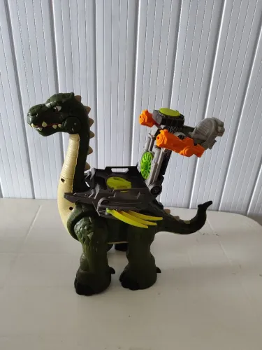 Dinossauro Imaginext funcionando