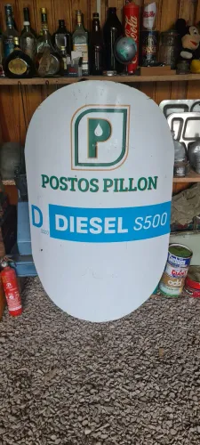 Placa antiga de posto