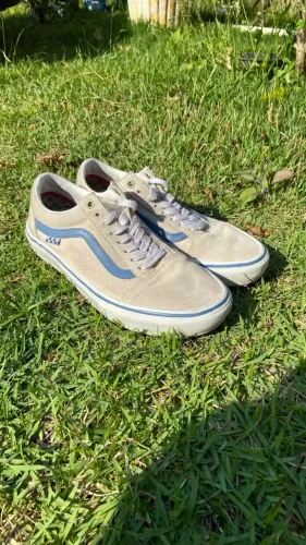 vans skate low raw cavans blue white