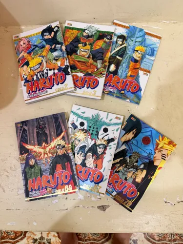 Volumes 2 ao 4 e 64,67 e 70 do mangá naruto