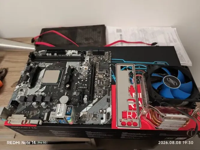 Kit Ryzen 5 1600 AF + A320M-HDV R4.0 + Cooler DeepCool + Fonte 600W