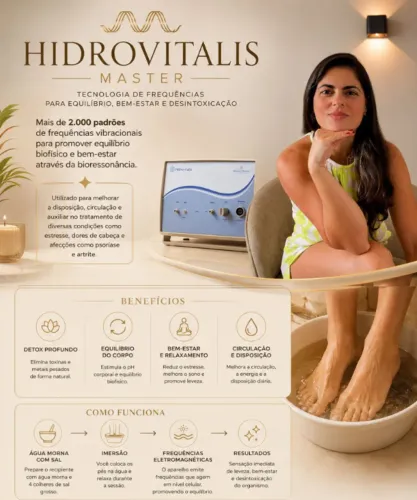 Sessões de HIdrovitalis - Biofísica para Detox personalizada
