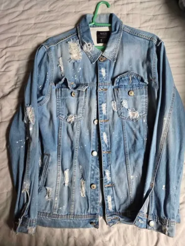 Jaqueta Jeans Destroyed