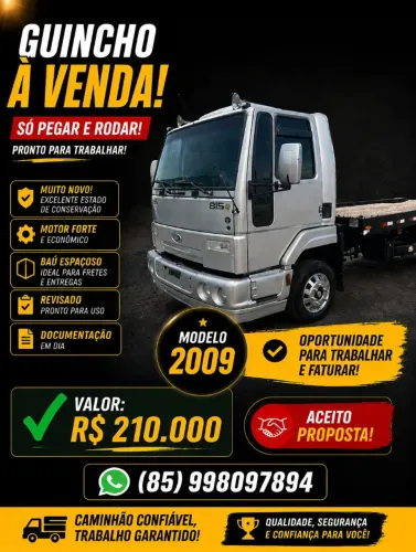 For cargo ano 2009 Guincho Reboque plataforma