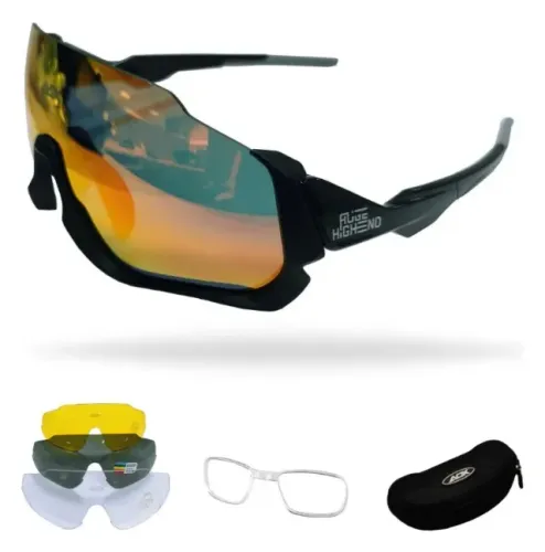   Oculos Ciclismo ADX High 4 Lentes + Suporte Grau