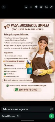 Vaga de trabalho