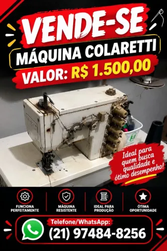 Máquina industrial colareti 