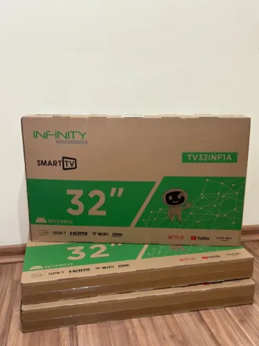 ? Smart TV Infinity 32? Android Wi-Fi Netflix YouTube Nova na Caixa