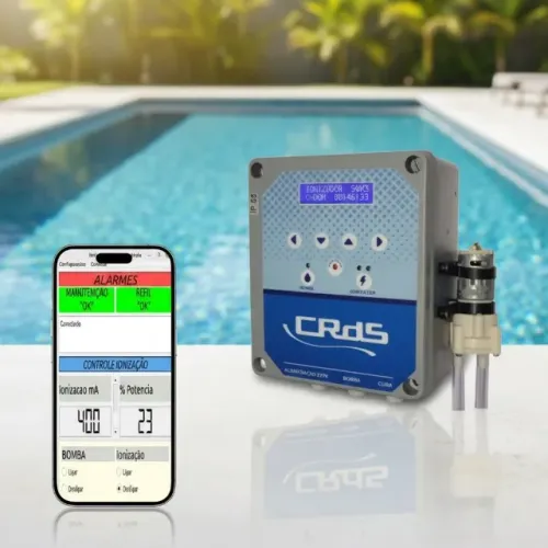 Ionizador Automatico, limpeza de piscinas com Tecnologia IOT