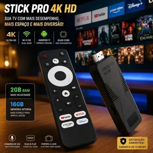 VENDO 2 STICK PROELETRONICS 4k HD  ZERADOS