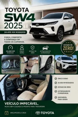 Toyota Hilux CD SRX 4X4 2.8 TDI 16V Diesel Aut. 2025