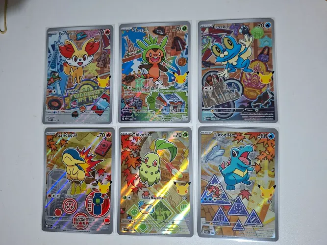 Lote 6 cartas de Pokémon