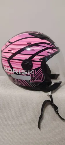 Vendo Capacete NoRisk Rosa 56 Usado 2x