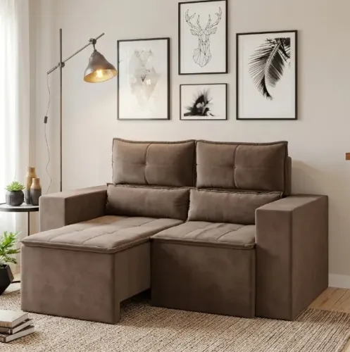 Sofá Retrátil e Reclinável Viena 1.60cm (Novo)