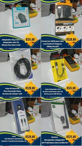 Fone, carregador