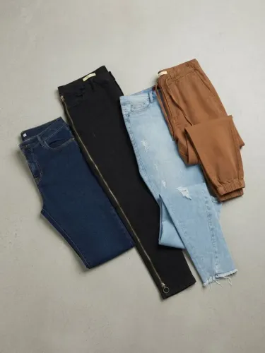 Kit 4 Calças Femininas PRIMEIRA LINHA - Tamanho 38