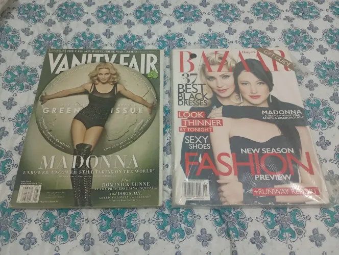 Madonna Revistas Bazaar & Vanity Fair