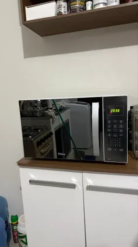 Micro-ondas Espelhado Pmo34eb Branco E Prata 34 Litros Philco 220v 