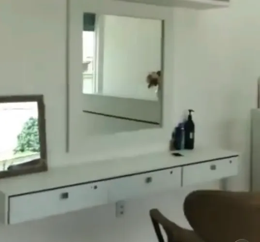 Bancada com espelho 