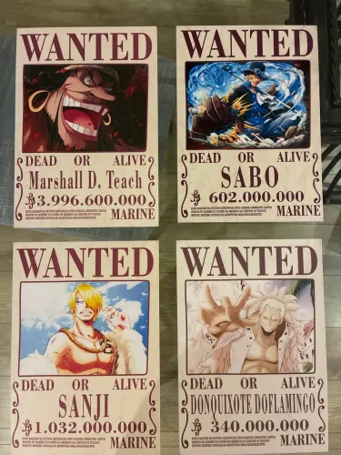 4 Quadros One Piece (30x20cm)
