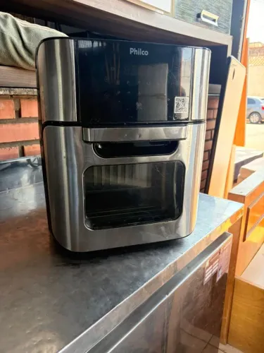 Fritadeira Air Fryer Philco Oven 12L 220w funcionando tudo ((ENTREGO GRATIS))