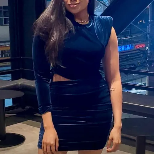 Vestido de veludo Zara