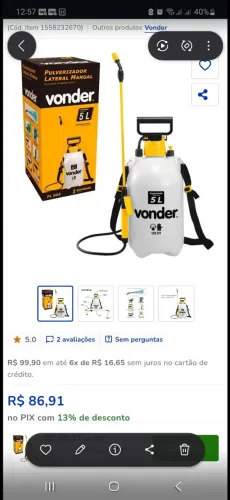 Pulverizador Oportunidade