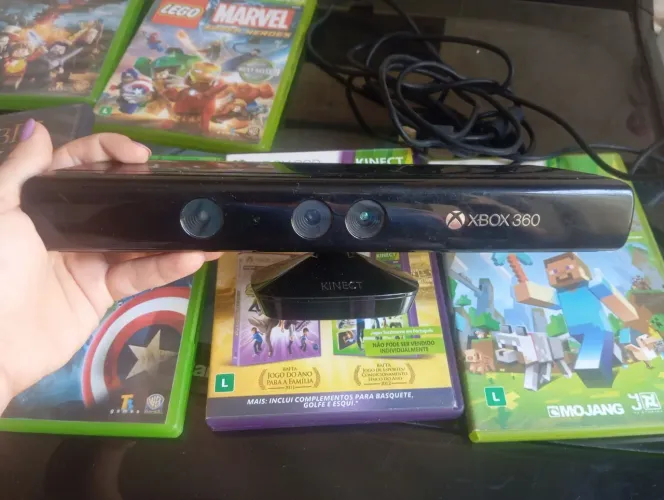 Kinect x box 360 e mais 7 jogos