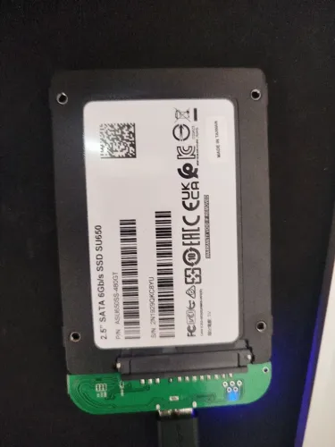 SSD 480gb data 3 horas de uso, novíssimo.