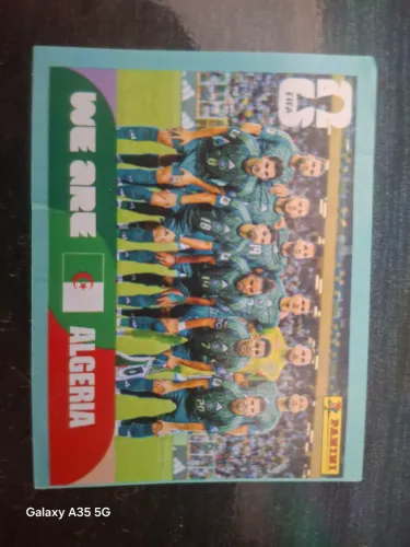 Figurinha da copa ALG 13 com defeito