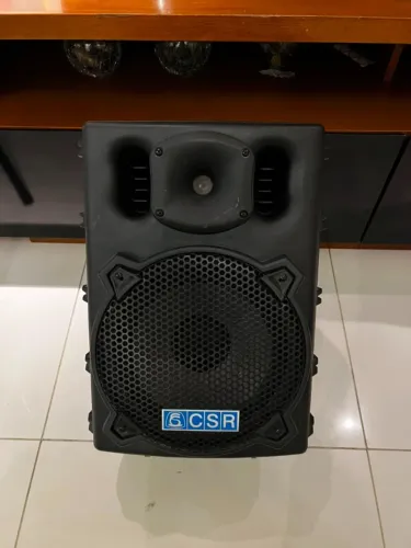 Par de Caixas CSR 2500 100W + 2 Tripés | Ativa + Passiva