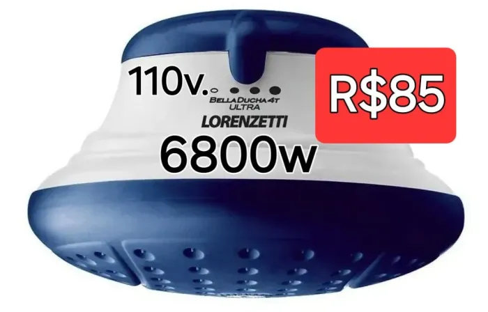 Chuveiro 110v 6800w. 