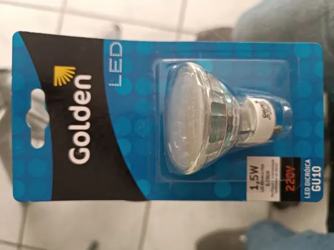 LÂMPADA LED DICROICA GU10 40 UNIDADES