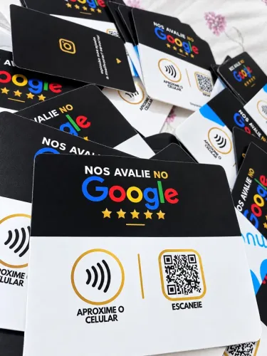 PLACA GOOGLE NFC E QR CODE