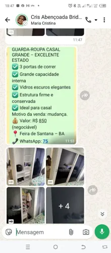 Quarda roupa pra casal bem espaçoso