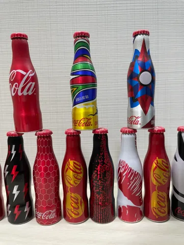 Garrafinhas Coca-Cola miniaturas colecionáveis