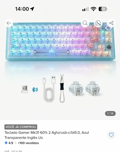Vendo teclado gamer