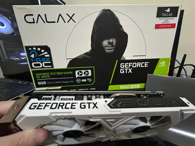 Placa de Vídeo GALAX GeForce GTX 1660 Super EX White 6GB ? Roda Todos os Jogos em 1080p!