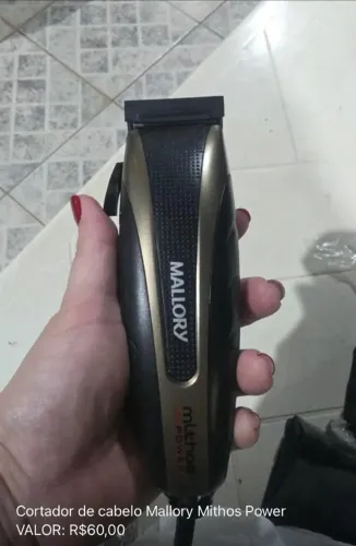 Cortador de cabelo Mallory Mithos Power. Muito pouco usado -  completo.