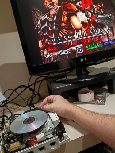 Sega Dreamcast leitor completo funcionando