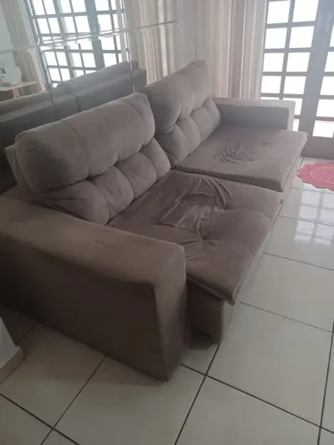 Jogo de sofá suede