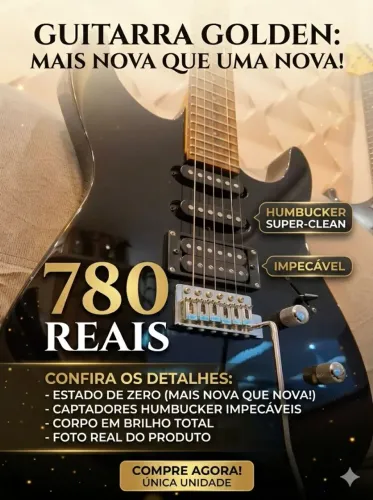 Guitarra golden impecável 