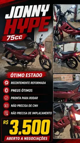 Jonny Hype 75cc OPORTUNIDADE