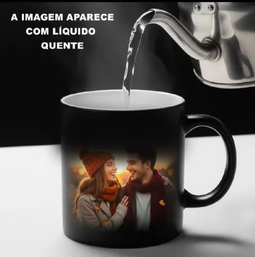 Caneca mágica para o dia dos namorados